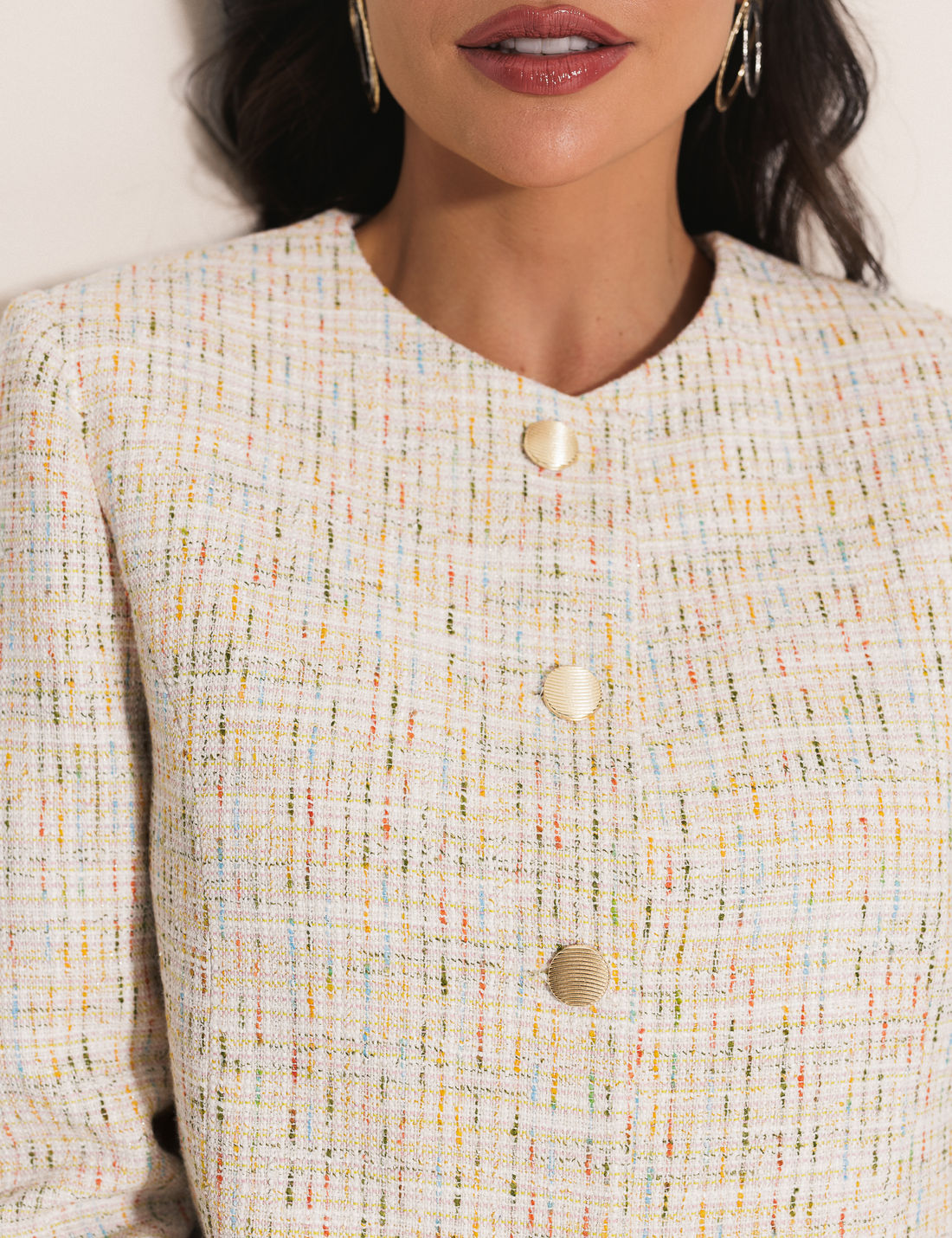 Casaqueto Tweed Rainbow - Unique Chic Casaqueto Tweed Rainbow - Unique Chic