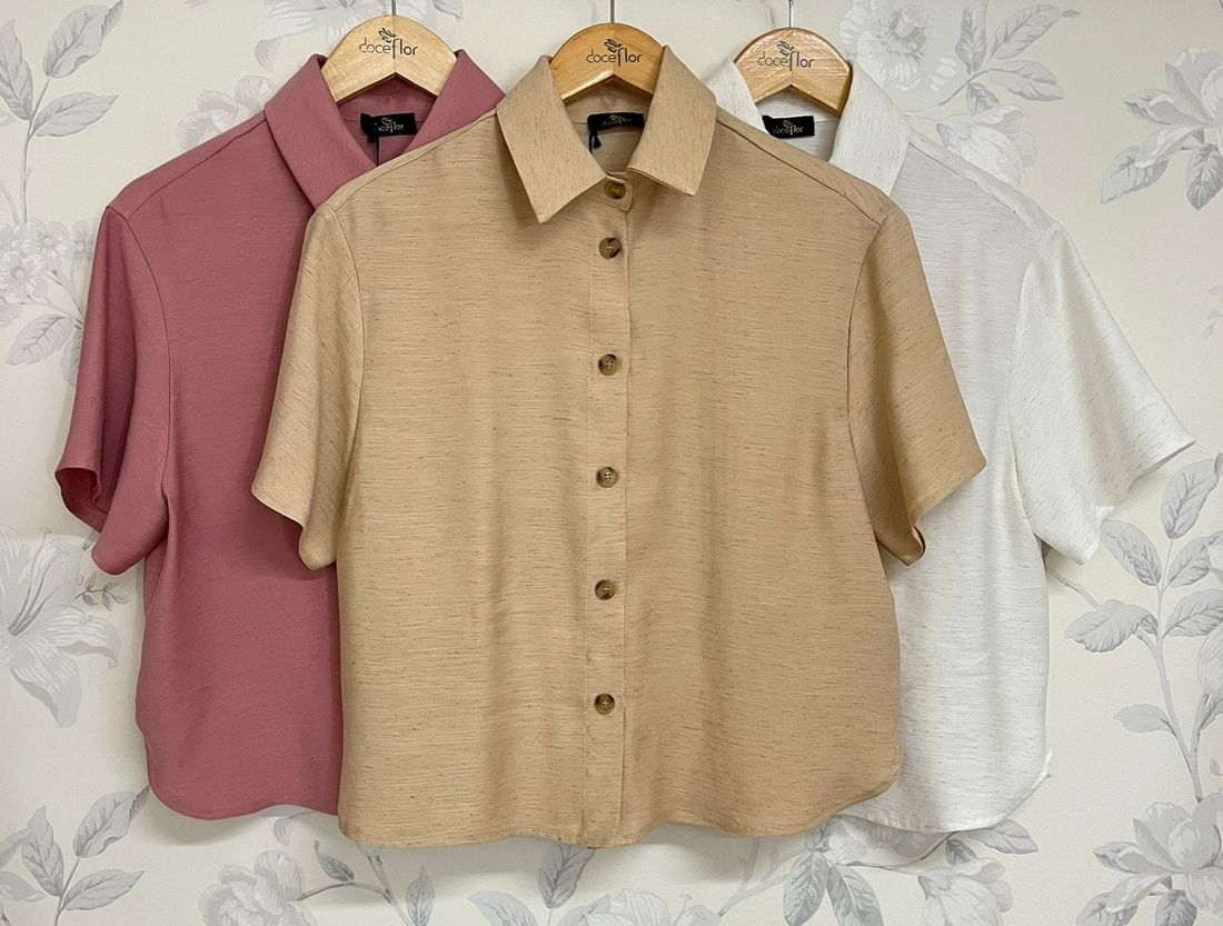 Camisa Manga Curta - Doce Flor Camisa Manga Curta - Doce Flor