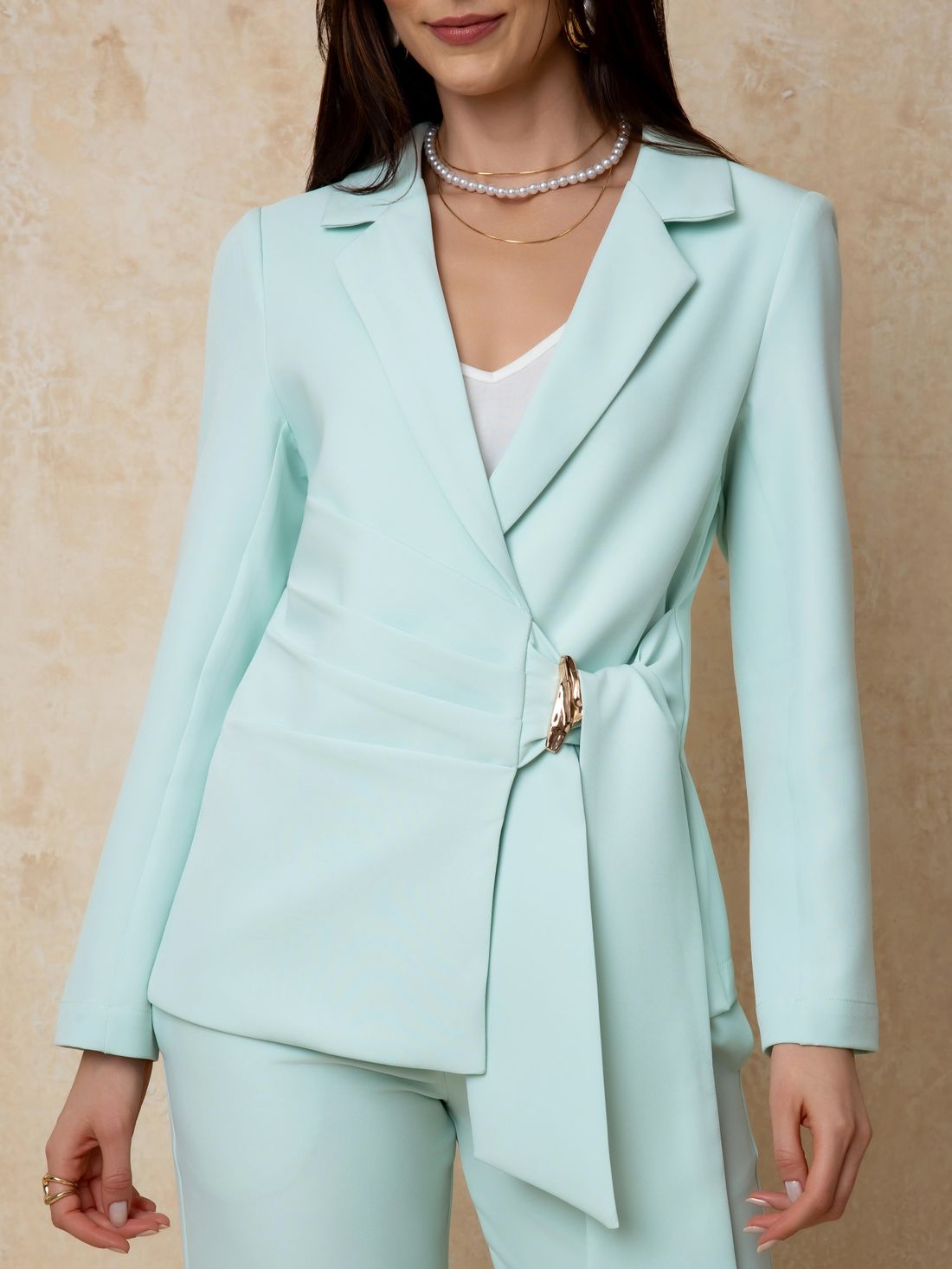 Blazer Transpassado Com Fivela - Doce Flor