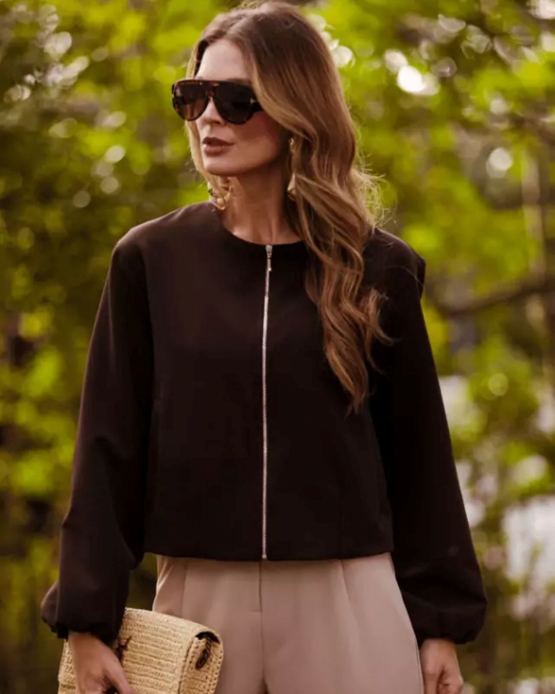 Jaqueta Bomber Span - Donna Ritz Jaqueta Bomber Span - Donna Ritz