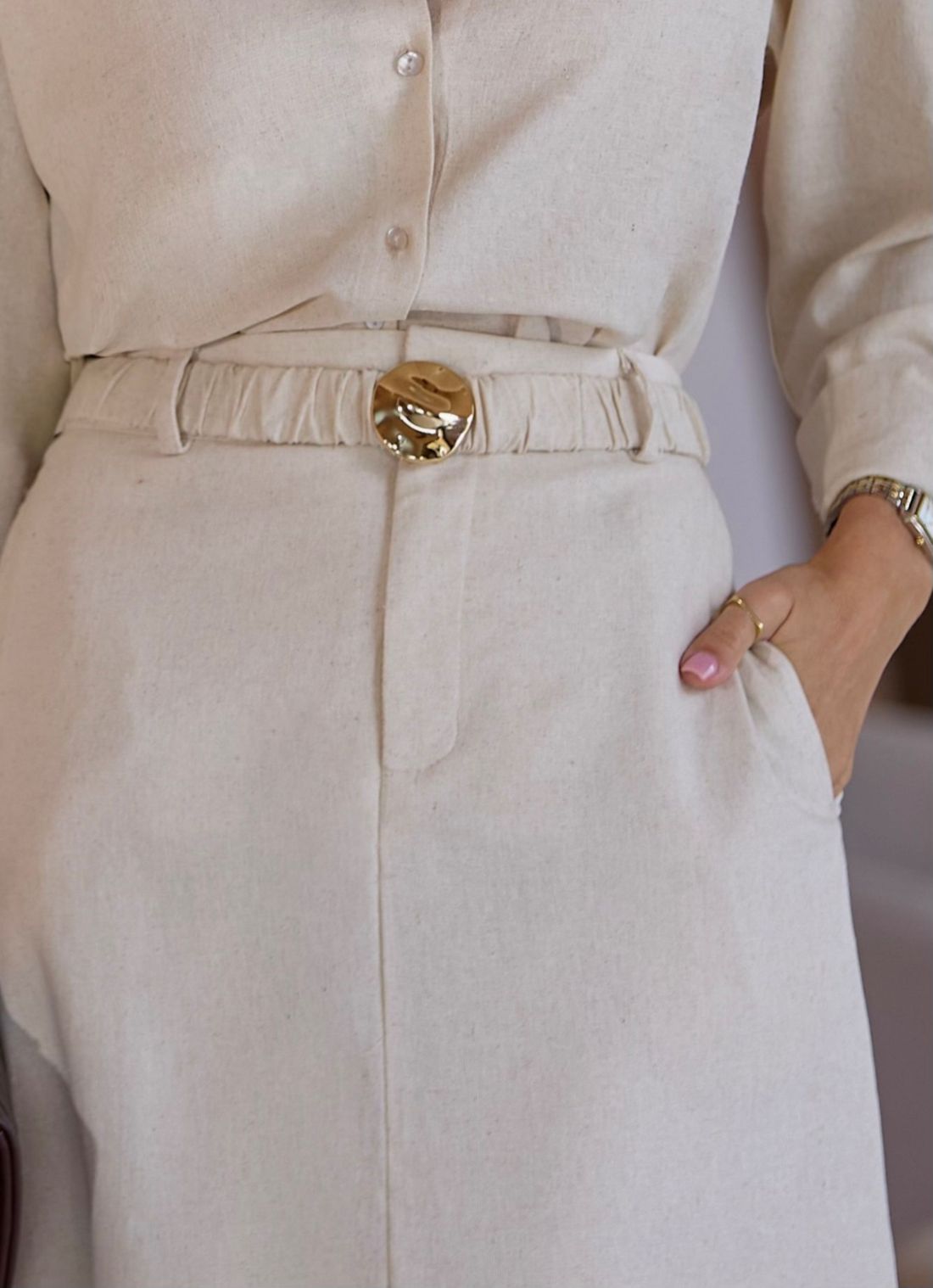 Camisa Viscolinho Botão - Milalai Camisa Viscolinho Botão - Milalai