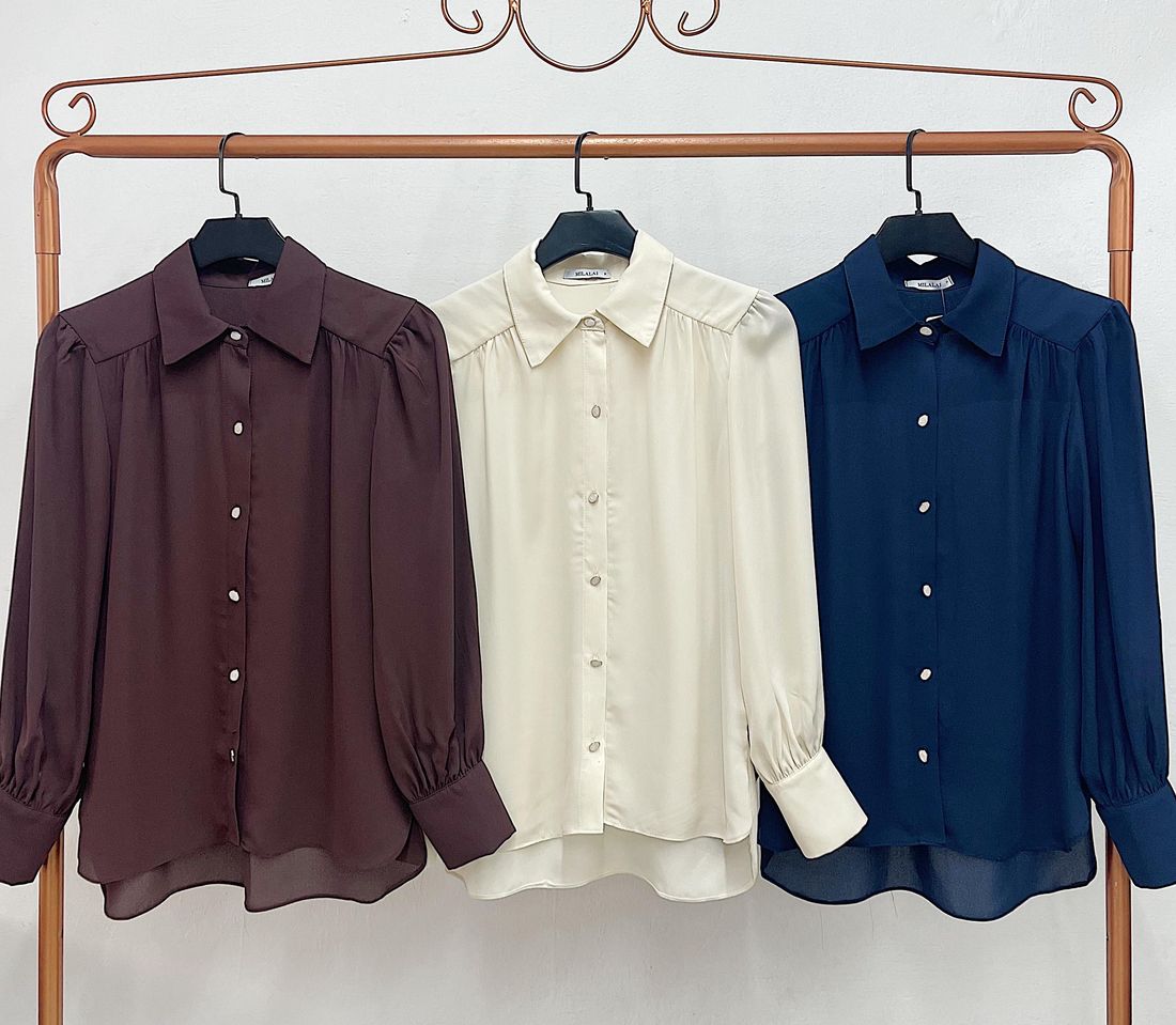 Camisa Crepe Botão Orgânico - Milalai