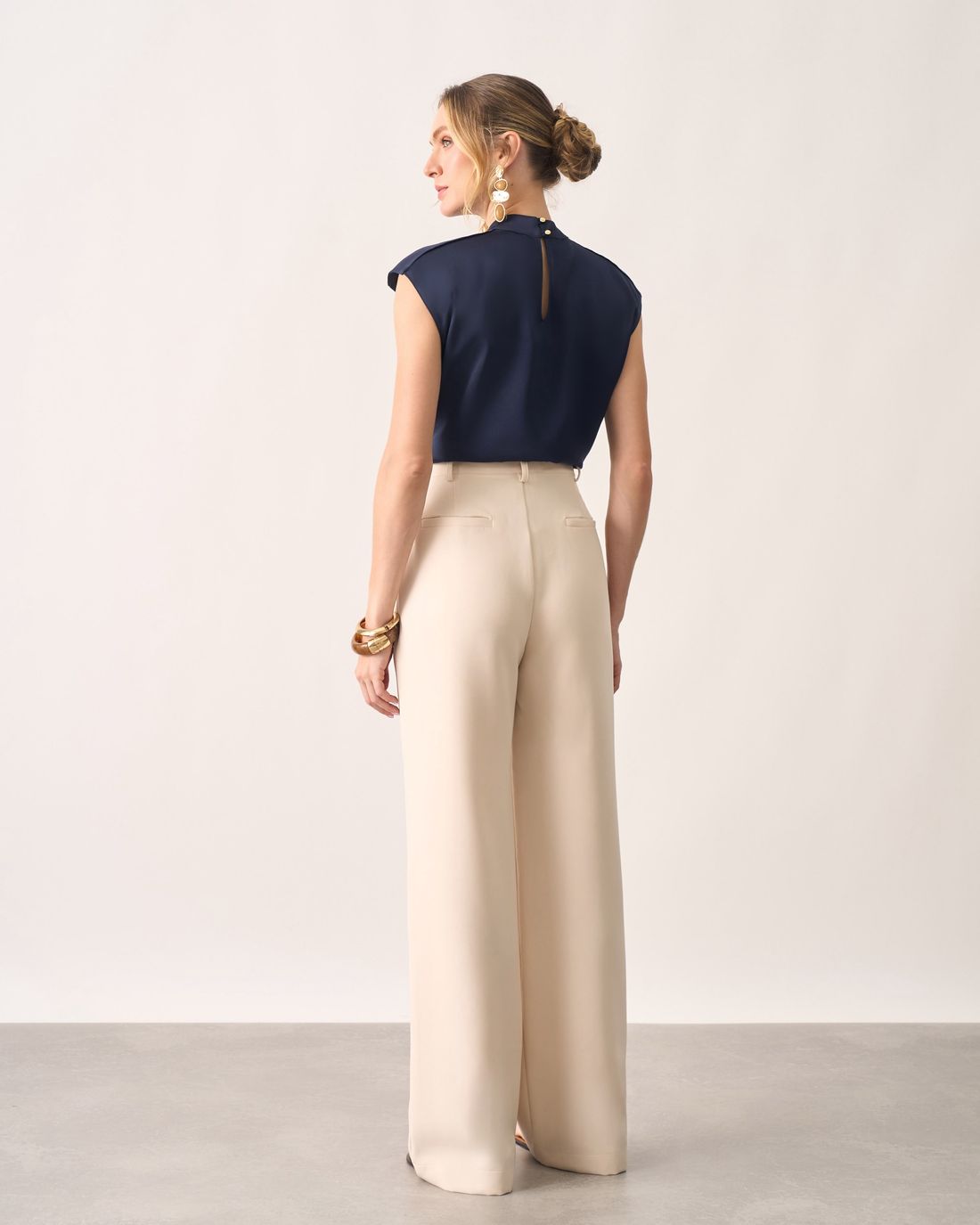 Blusa Crepe Acetinado - Milalai Blusa Crepe Acetinado - Milalai