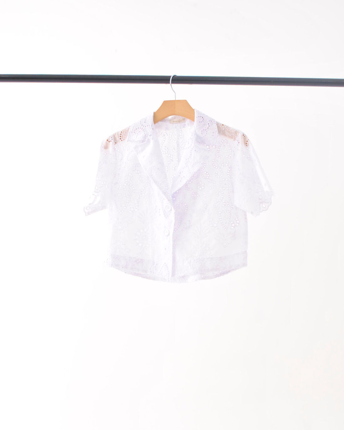 Conjunto Camisa Manga Curta e Short Bordado Laise