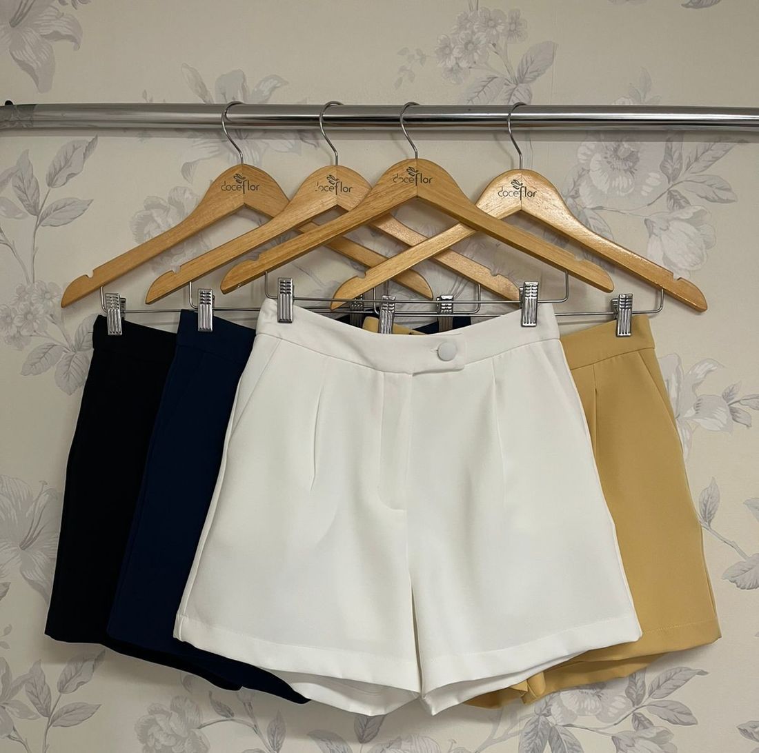 Shorts Com Pregas Cós - Doce Flor