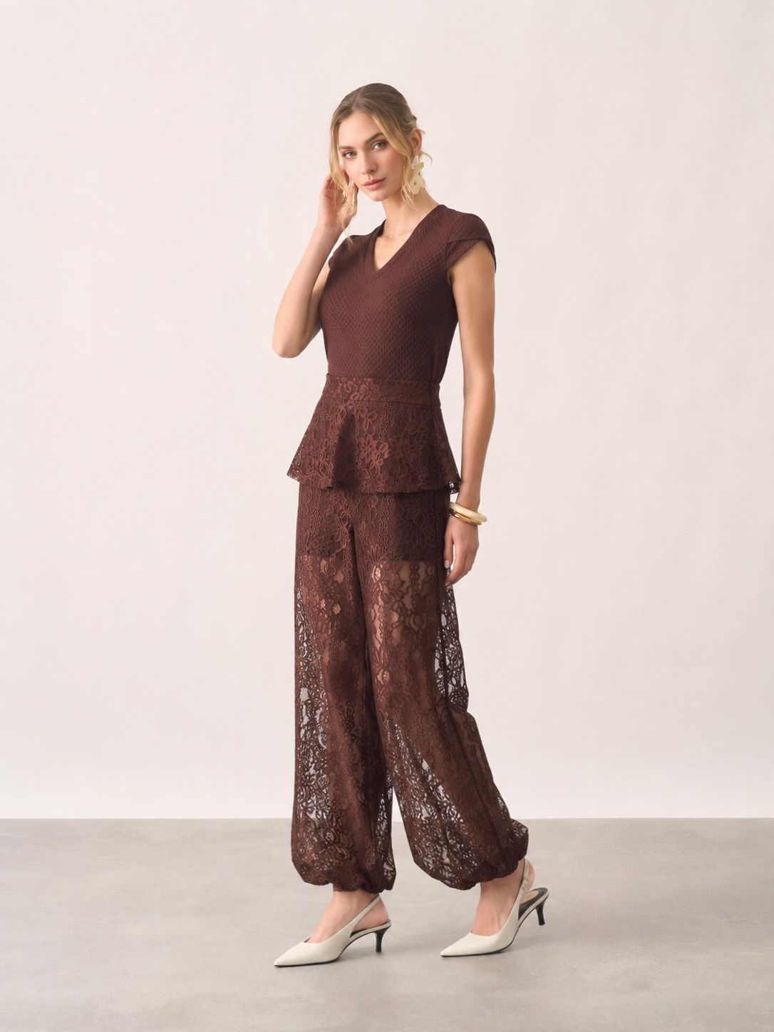 Blusa Malha Maquinetada Decote V - Milalai Blusa Malha Maquinetada Decote V - Milalai