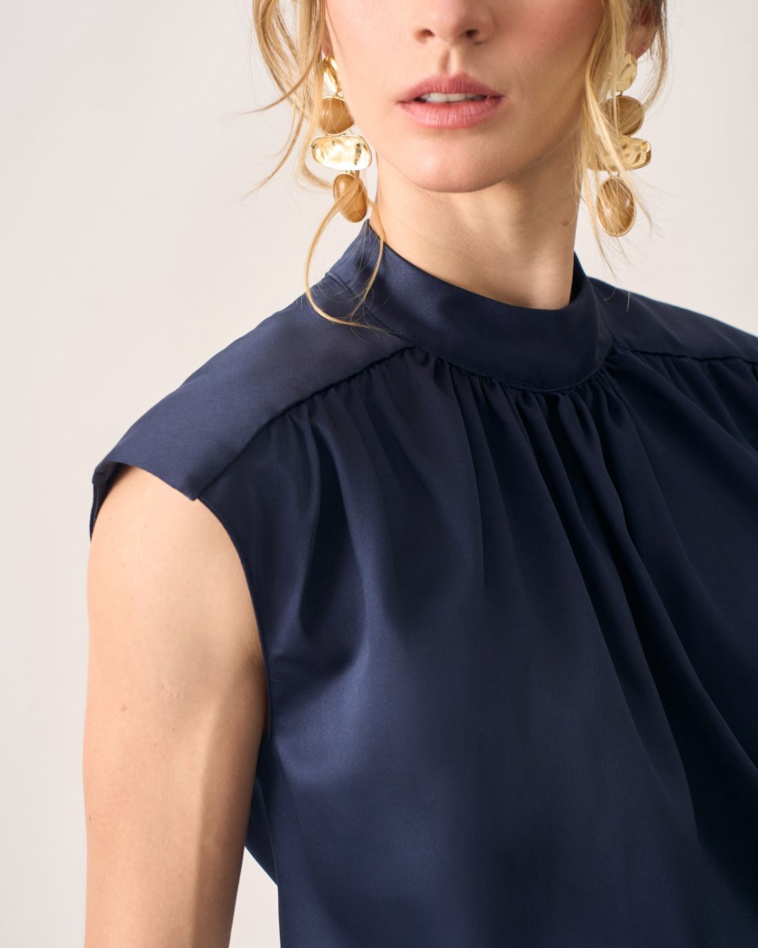 Blusa Crepe Acetinado - Milalai Blusa Crepe Acetinado - Milalai