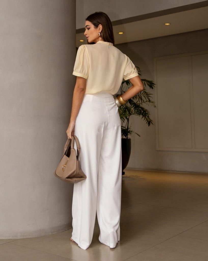 Camisa Crepe Com Laço Camisa Crepe Com Laço