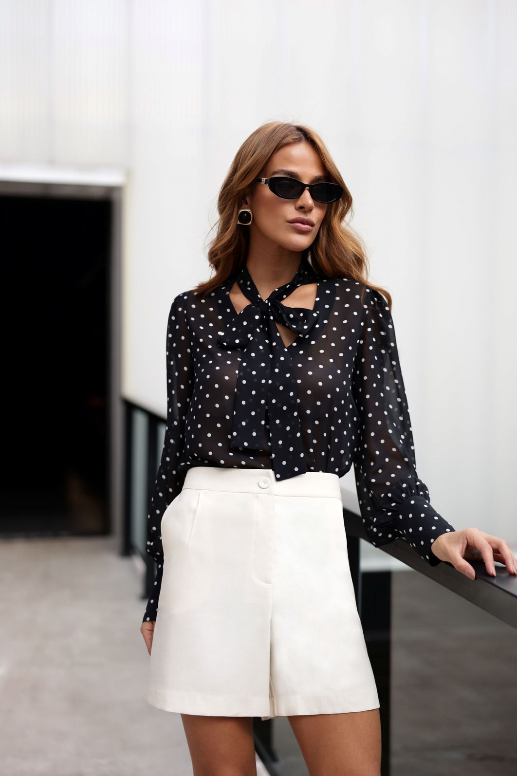 Blusa Crepe Manga Longa Poás - Doce Flor