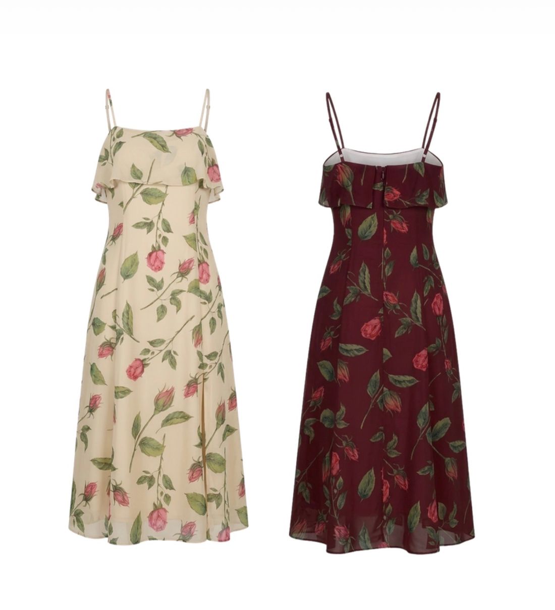 Vestido Midi Alça Floral - Doce Flor