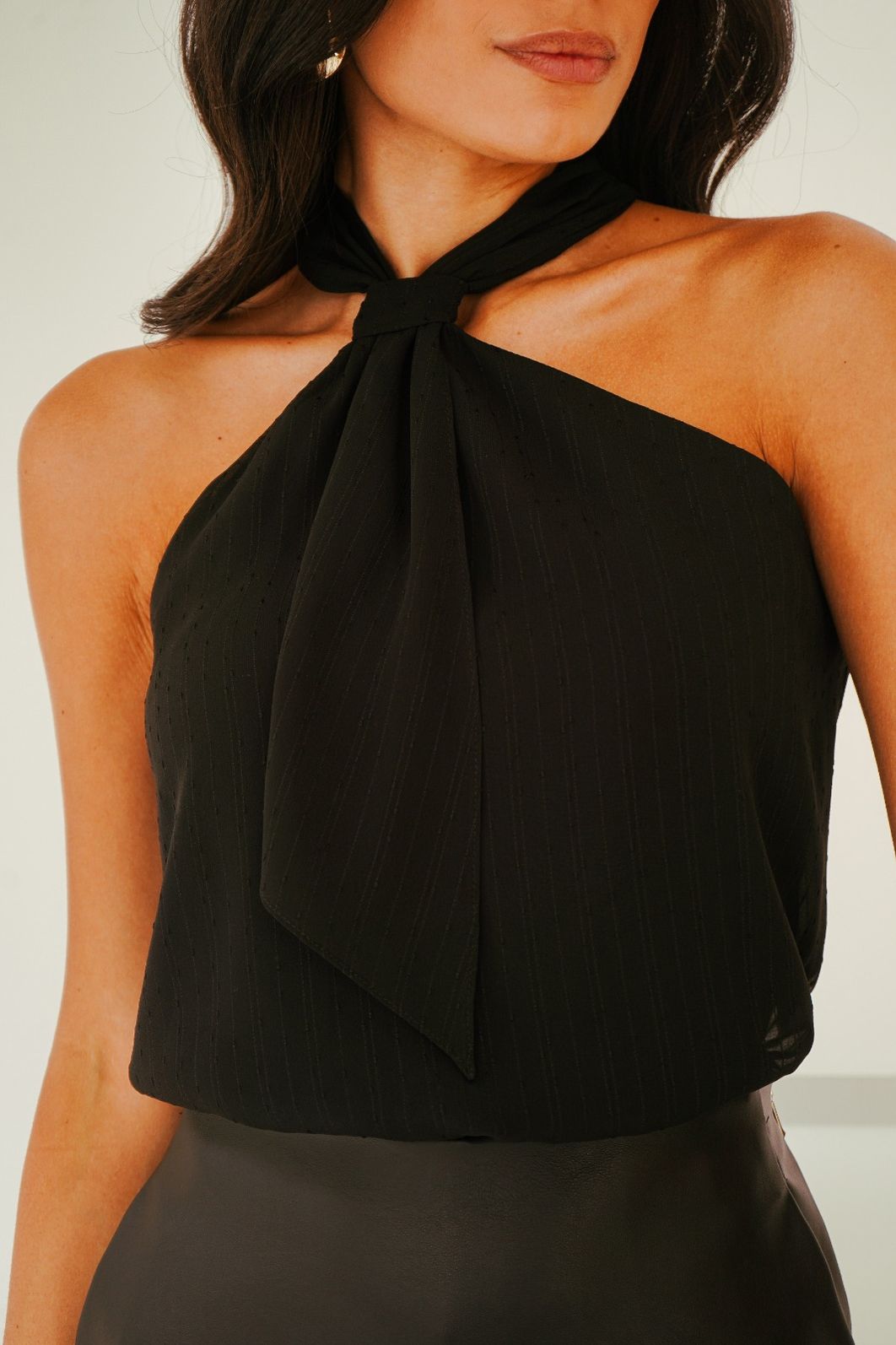 Regata Lenço Chiffon Listras - Donna Ritz Regata Lenço Chiffon Listras - Donna Ritz