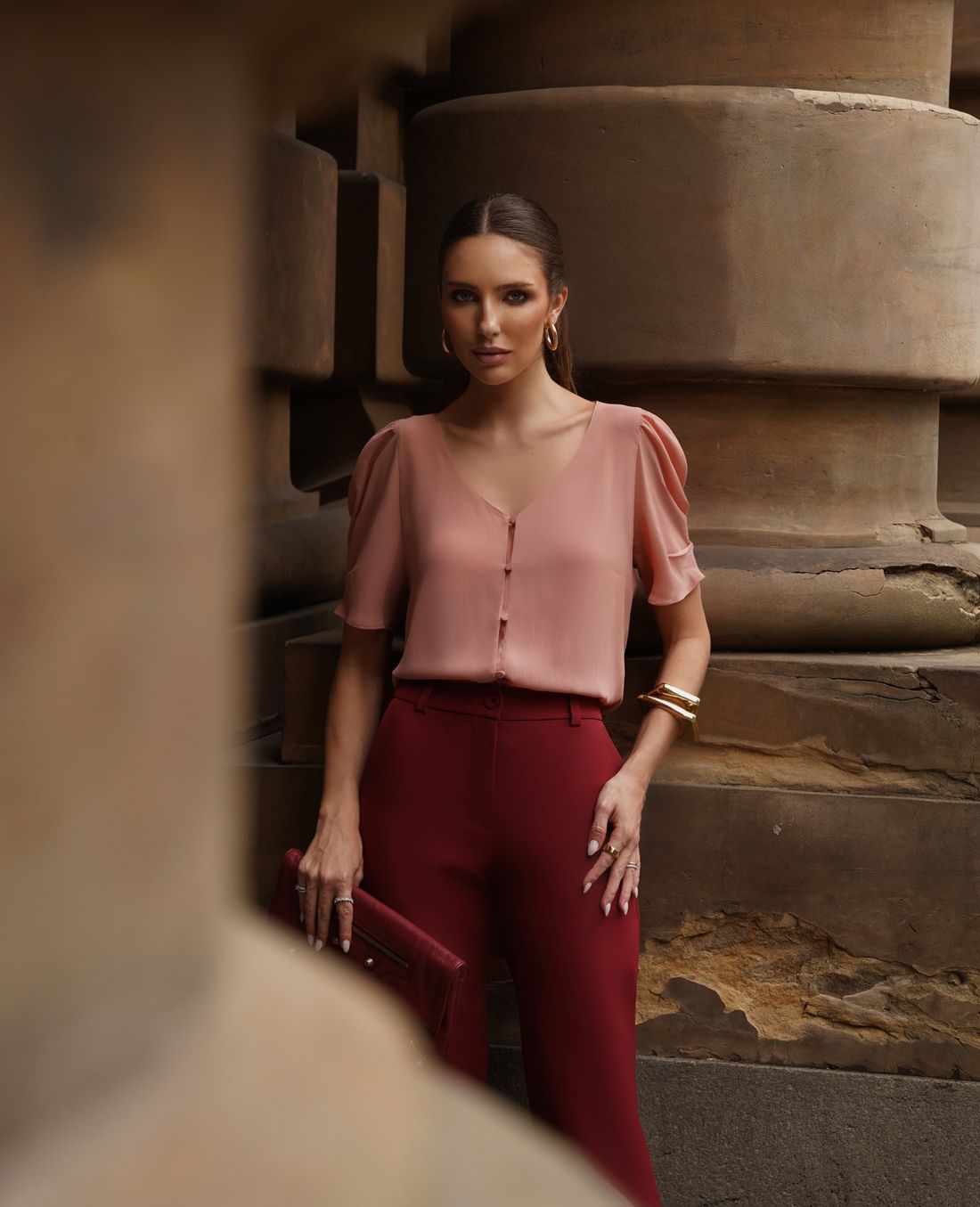 Blusa Com Manga Princesa E Botões - Doce Flor