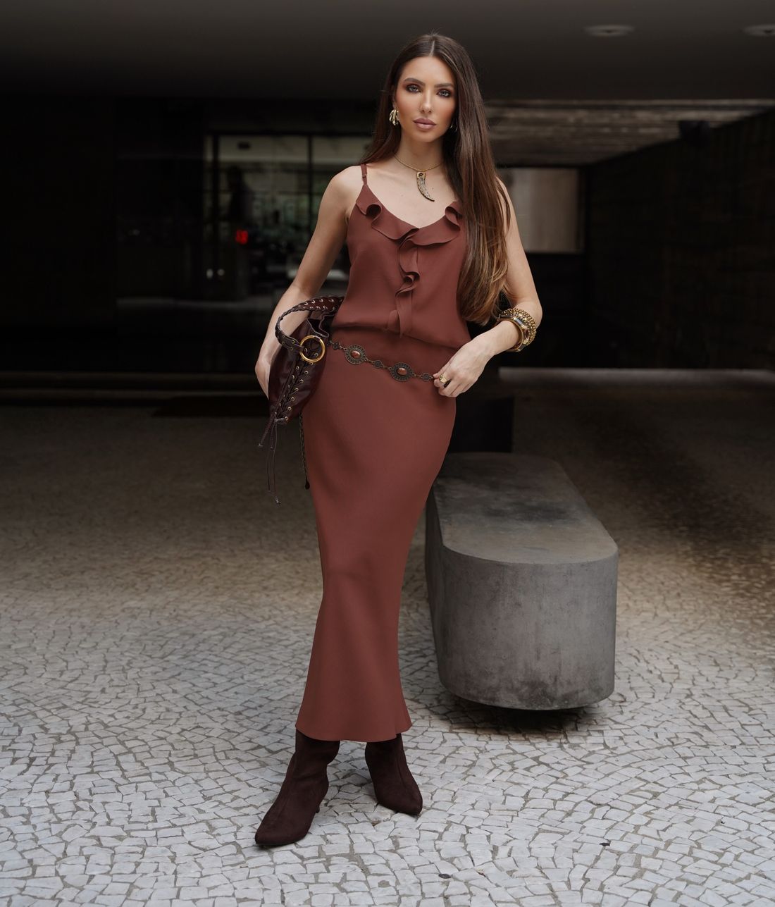 Saia Midi Longuete  - Doce Flor