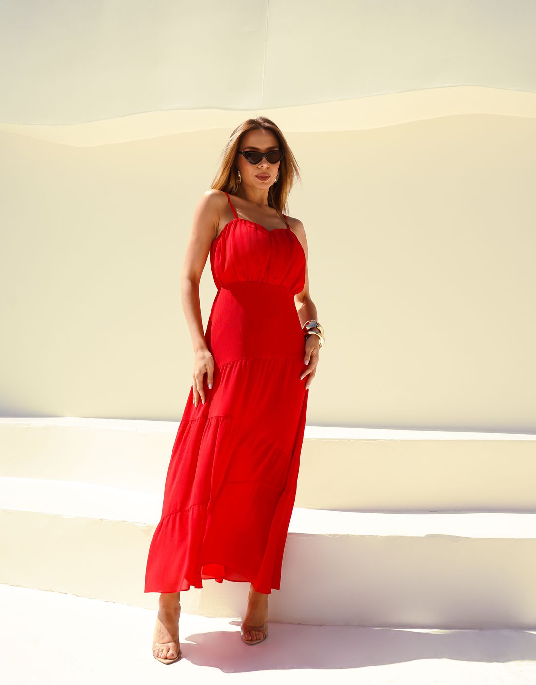 Vestido Longo Yoryu Franzido - Donna Ritz