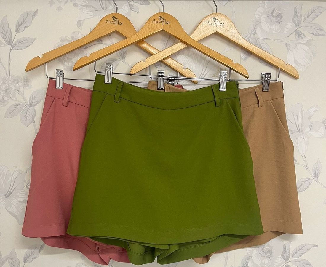 Shorts Saia Com Bolso - Doce Flor