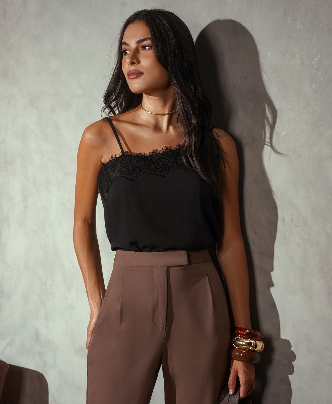 Regata Yoryu Assimétrico Renda - Donna Ritz