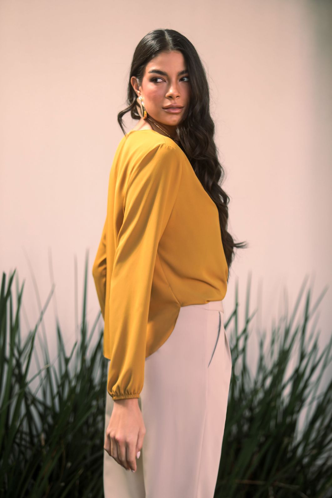 Blusa Transpassado Com Pregas - Donna Ritz Blusa Transpassado Com Pregas - Donna Ritz