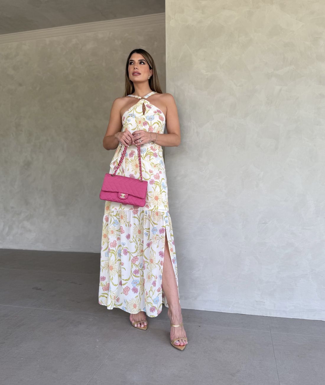 Vestido Longo Yoryu Estampa Floral - Donna Ritz