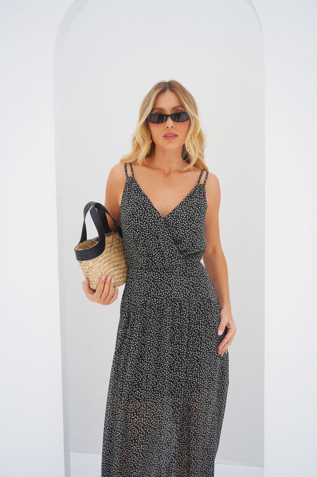 Vestido Longo Transpasse Yoryu Liberty - Donna Ritz Vestido Longo Transpasse Yoryu Liberty - Donna Ritz