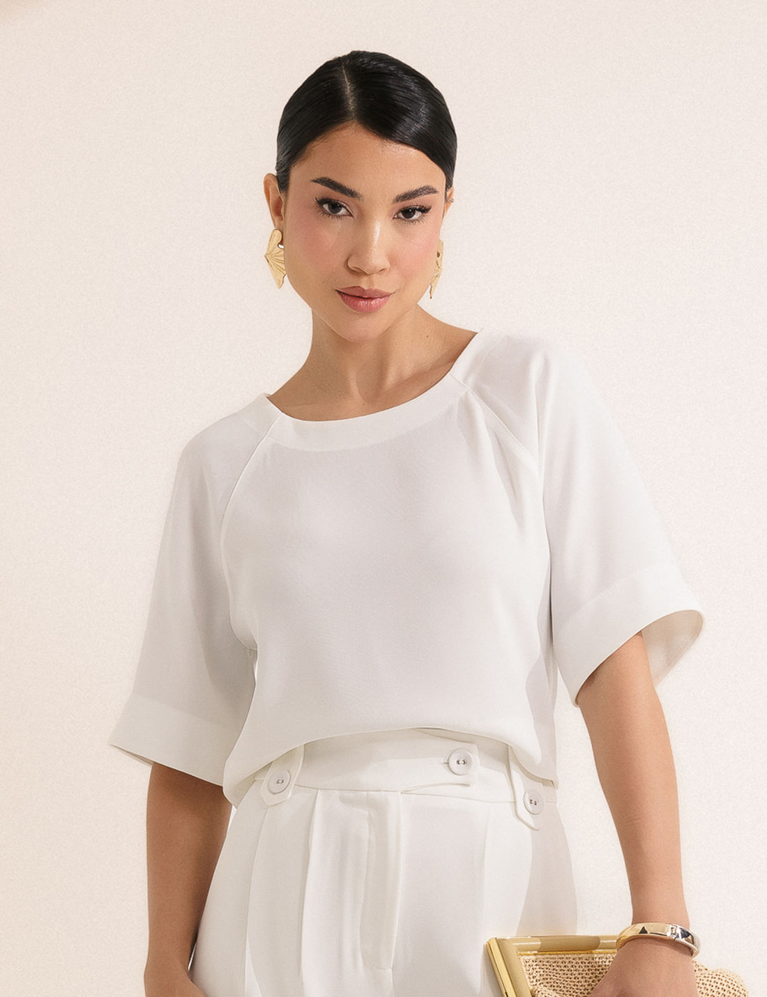 Blusa Recorte Alfaiataria - Unique Chic