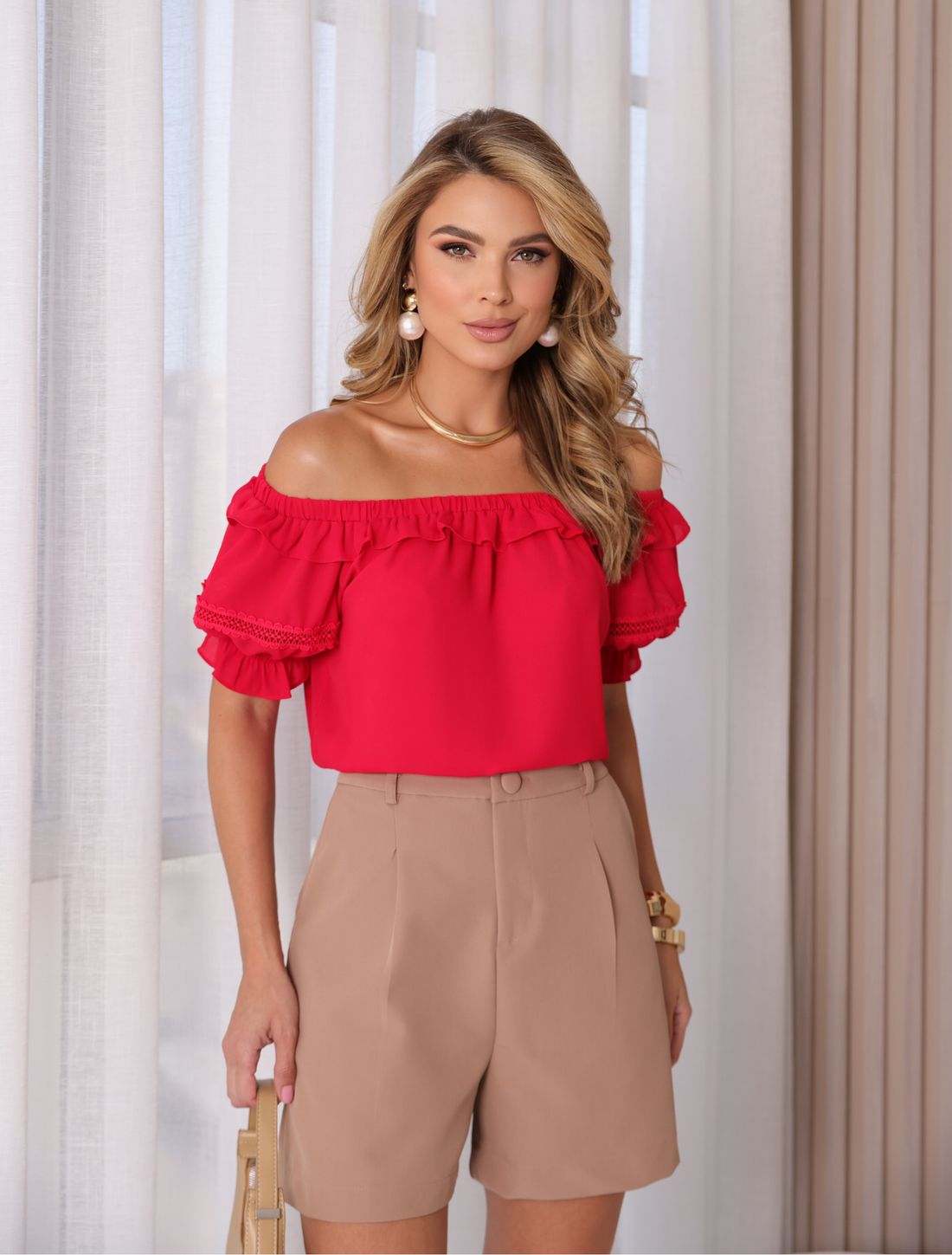 Blusa Ombro a Ombro Babados - Milalai Blusa Ombro a Ombro Babados - Milalai