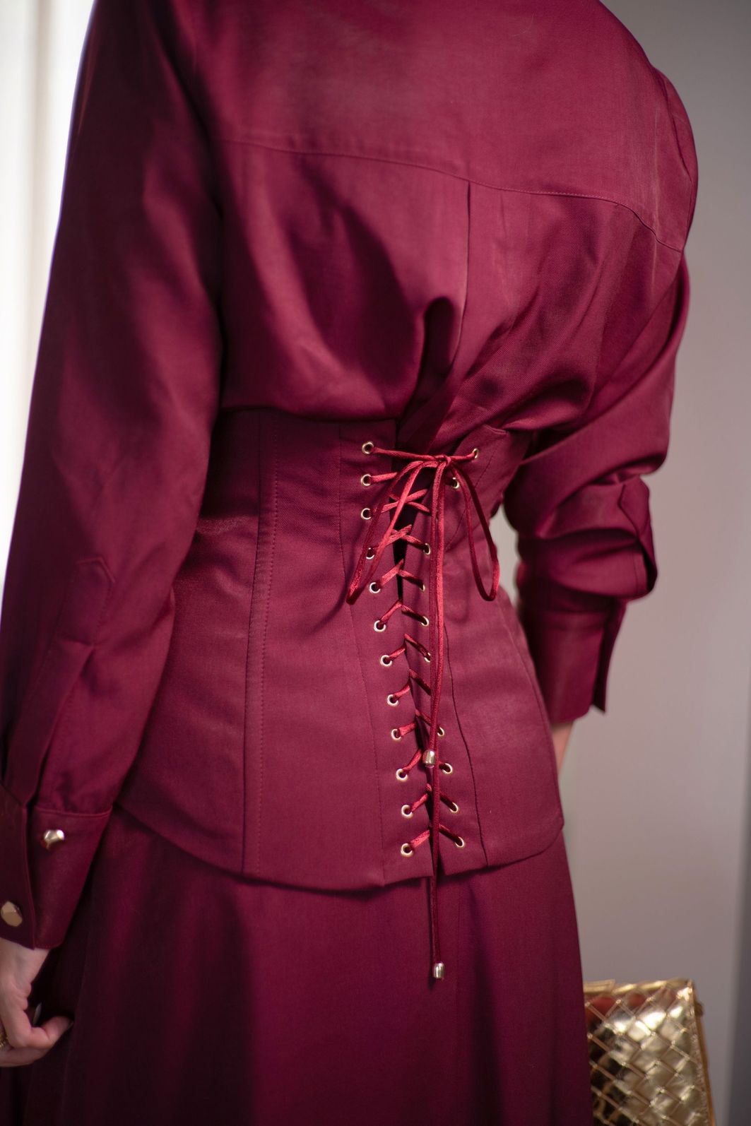 Camisa Feminina Com Corset Viscose - Unique Chic