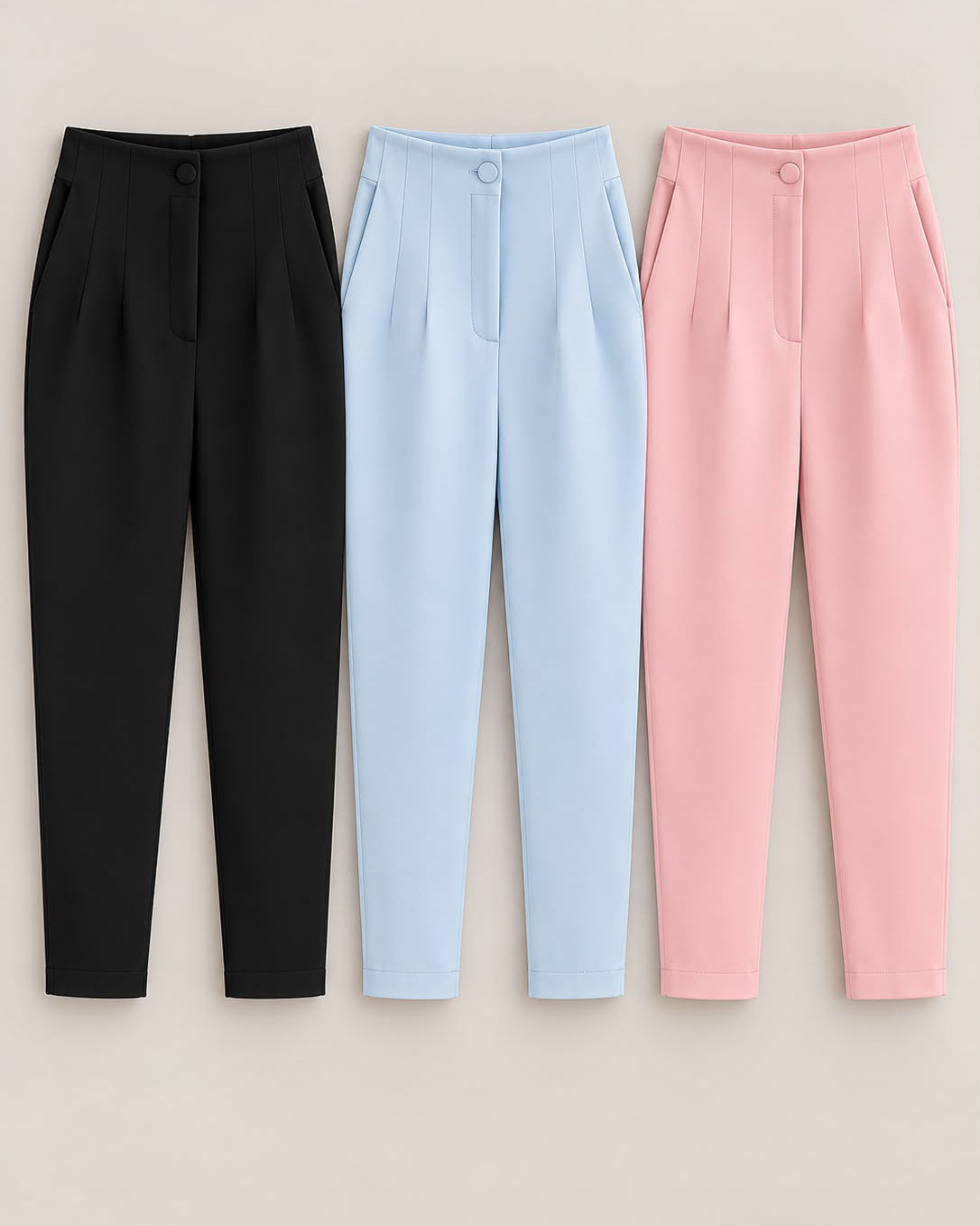 Calça Alfaiataria Slim Botão Forrado - Doce Flor Calça Alfaiataria Slim Botão Forrado - Doce Flor