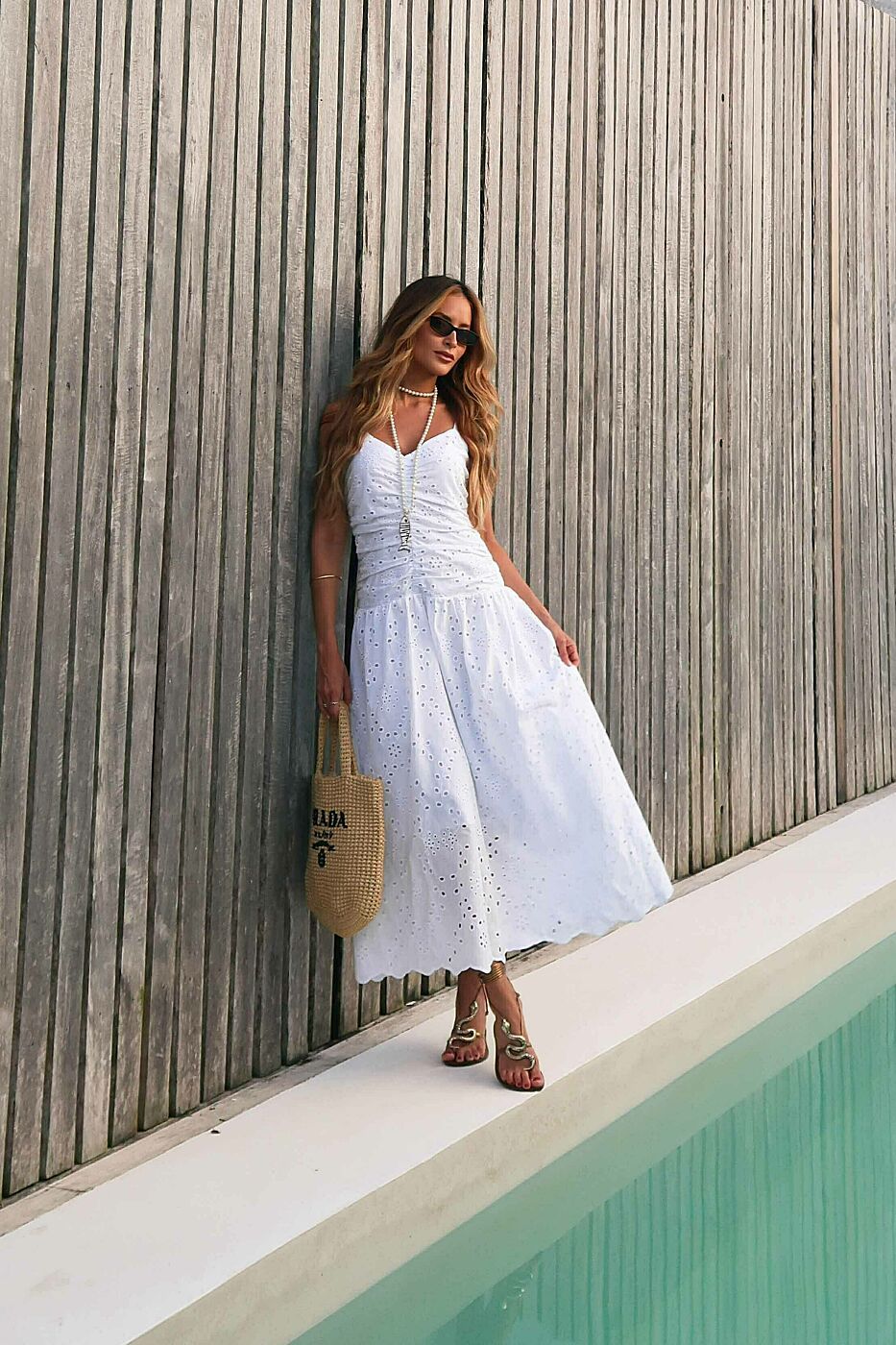 Vestido Midi Bordado Laise