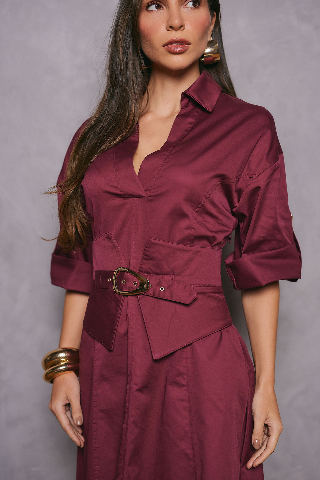 Vestido Chemise Com Corset - Unique Chic