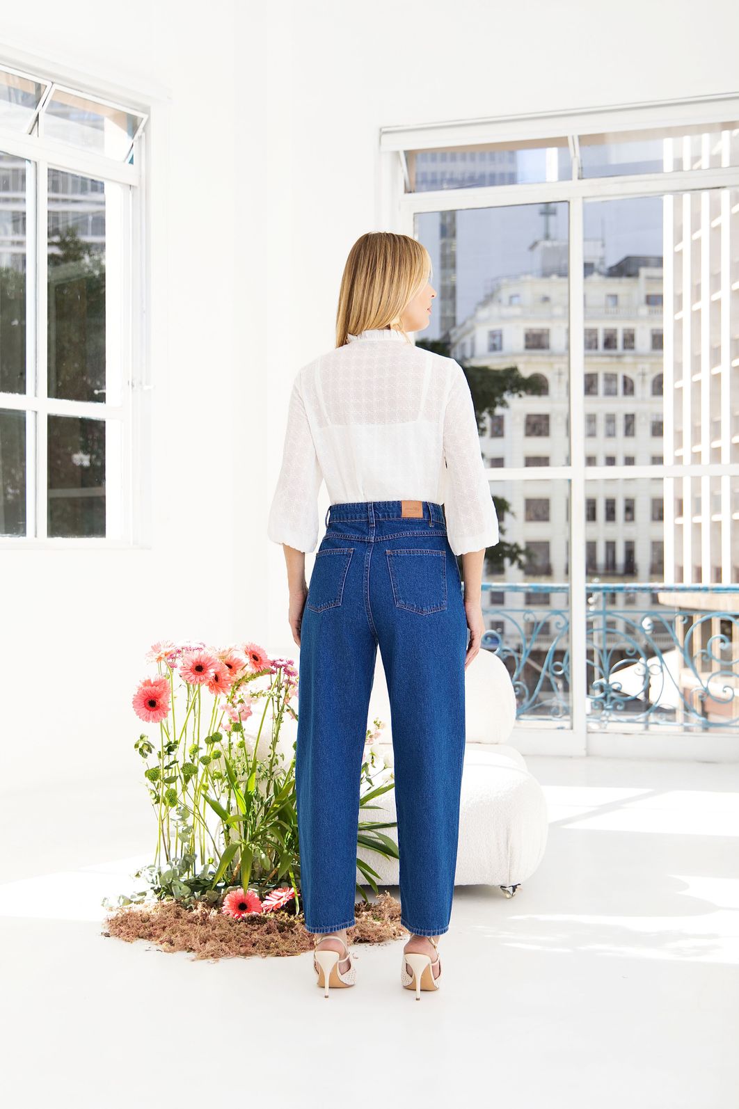 Blusa Balonê Yoryu Bordado - Donna Ritz Blusa Balonê Yoryu Bordado - Donna Ritz