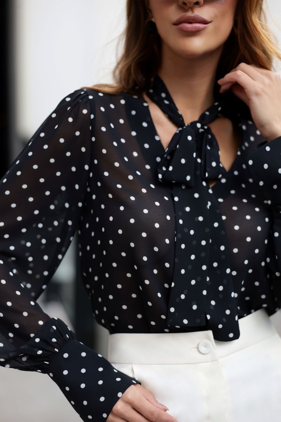 Blusa Crepe Manga Longa Poás - Doce Flor