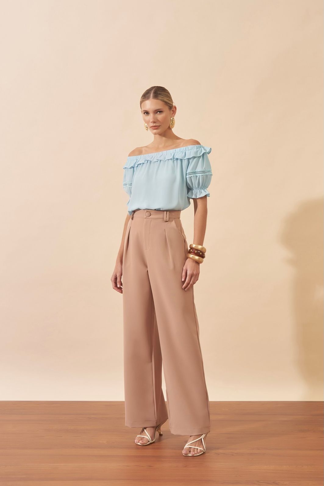 Blusa Ombro a Ombro Babados - Milalai Blusa Ombro a Ombro Babados - Milalai