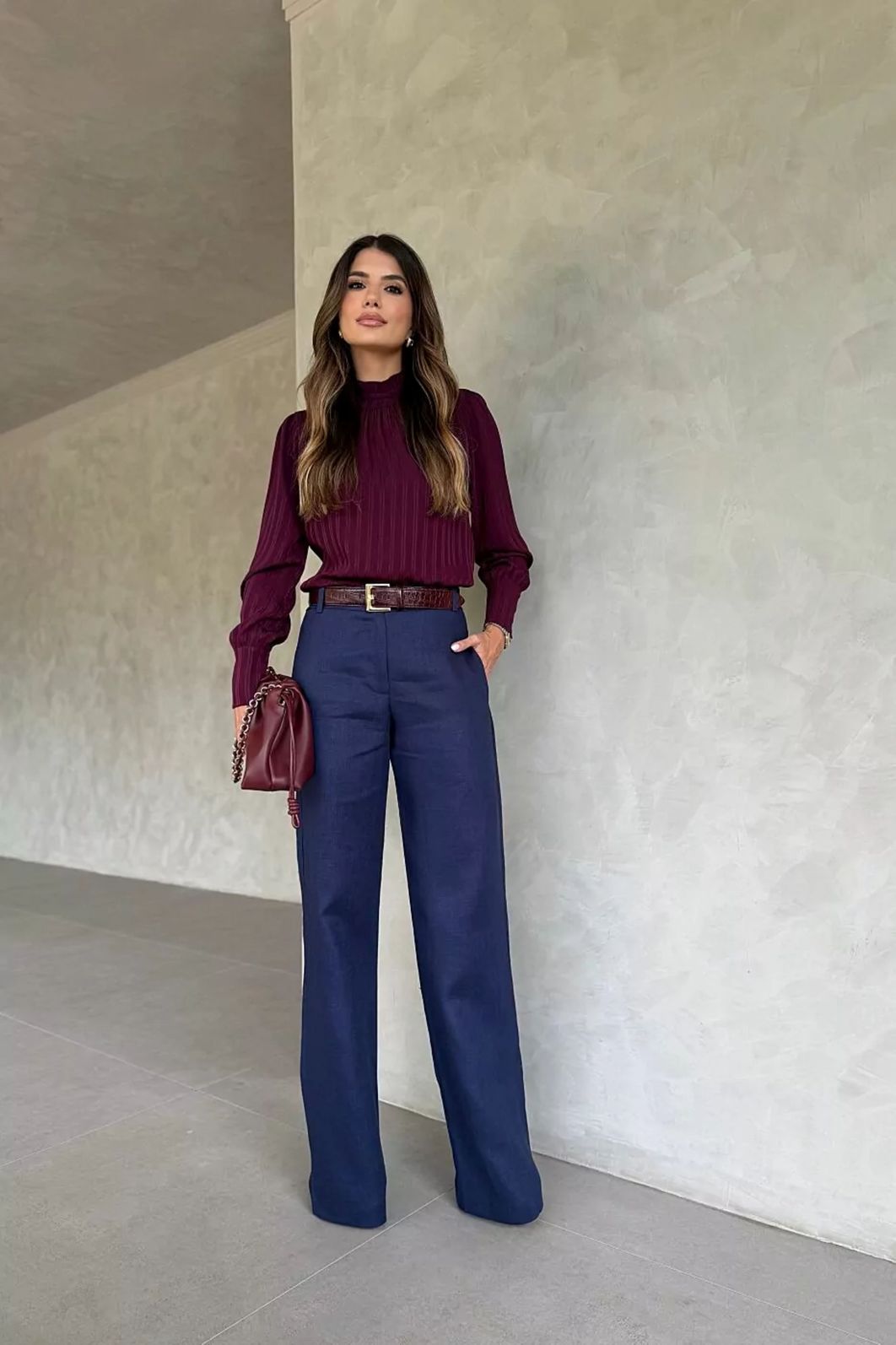 Calça Reta 100% Linho Natural - Doce Flor