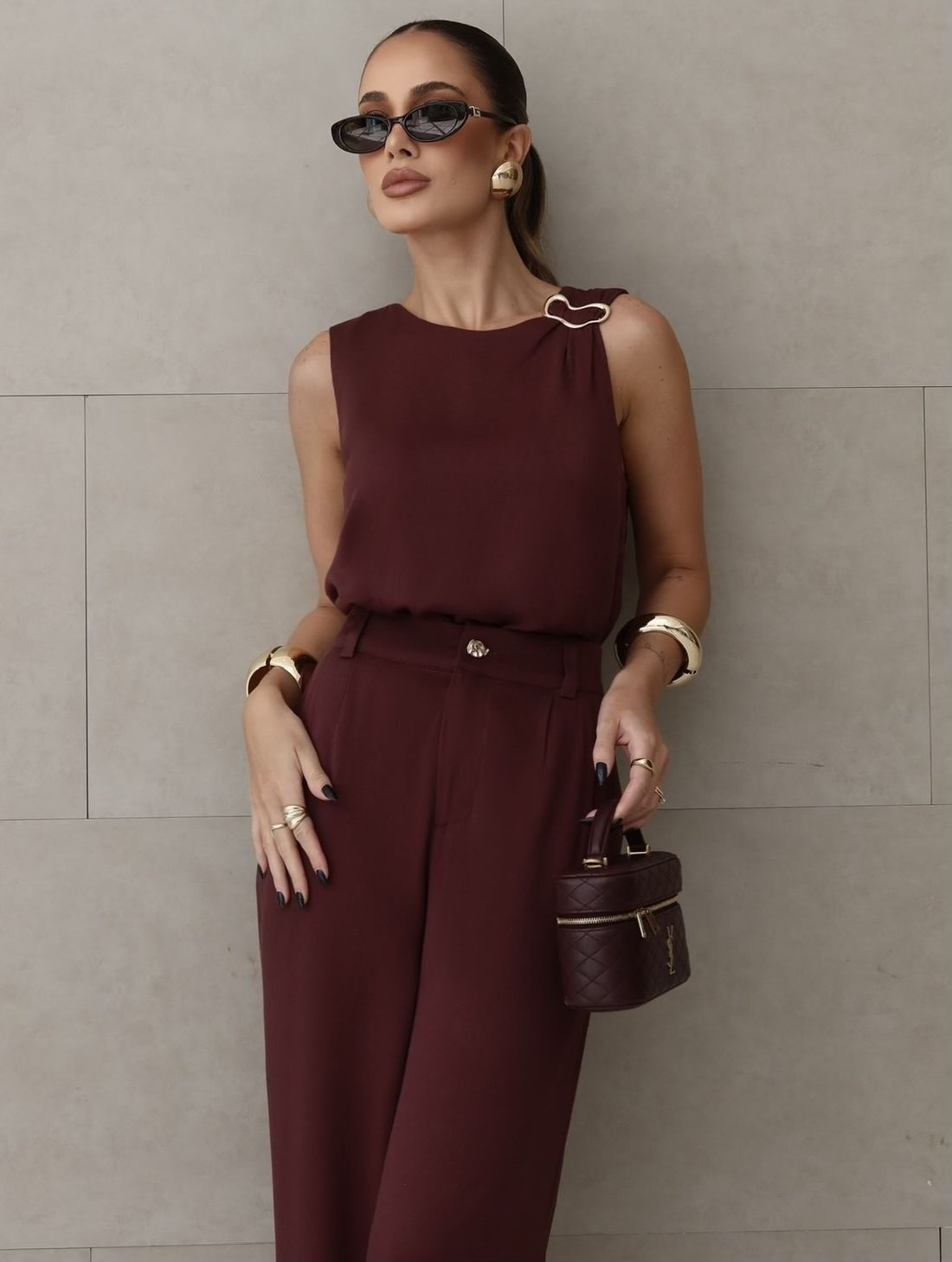 Regata Viscose Sarja Ombro Fivela Orgânica - Milalai