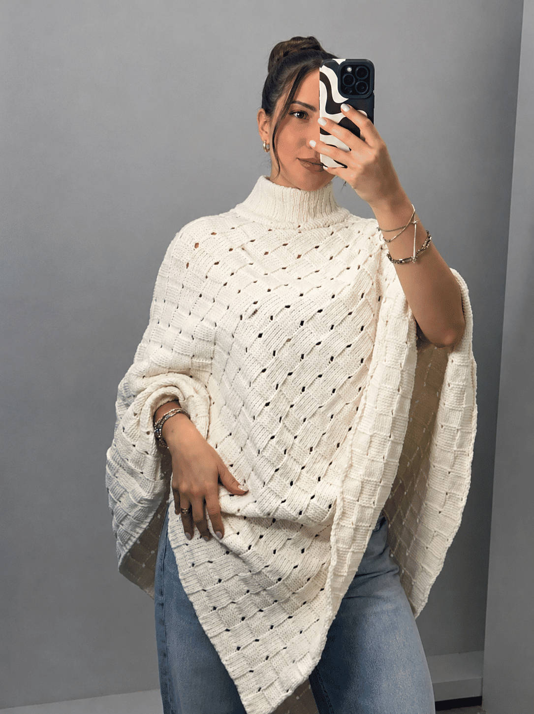 Capa Poncho Tricot Capa Poncho Tricot