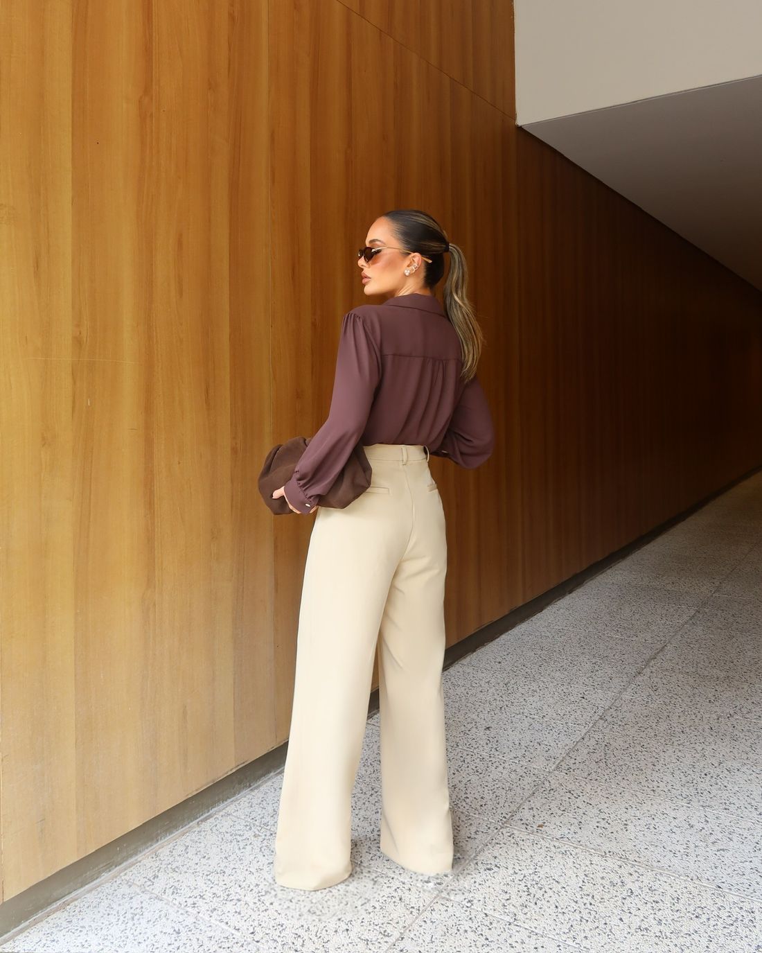 Camisa Crepe Botão Orgânico - Milalai