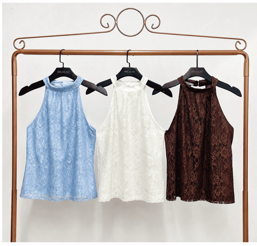 Regata Renda Halter Peplum - Milalai Regata Renda Halter Peplum - Milalai