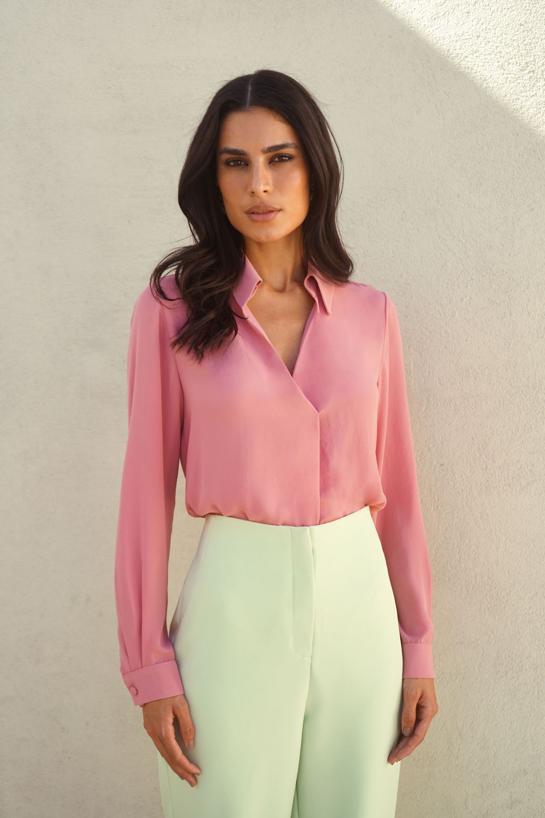 Blusa Gola Decote Prega - Donna Ritz Blusa Gola Decote Prega - Donna Ritz
