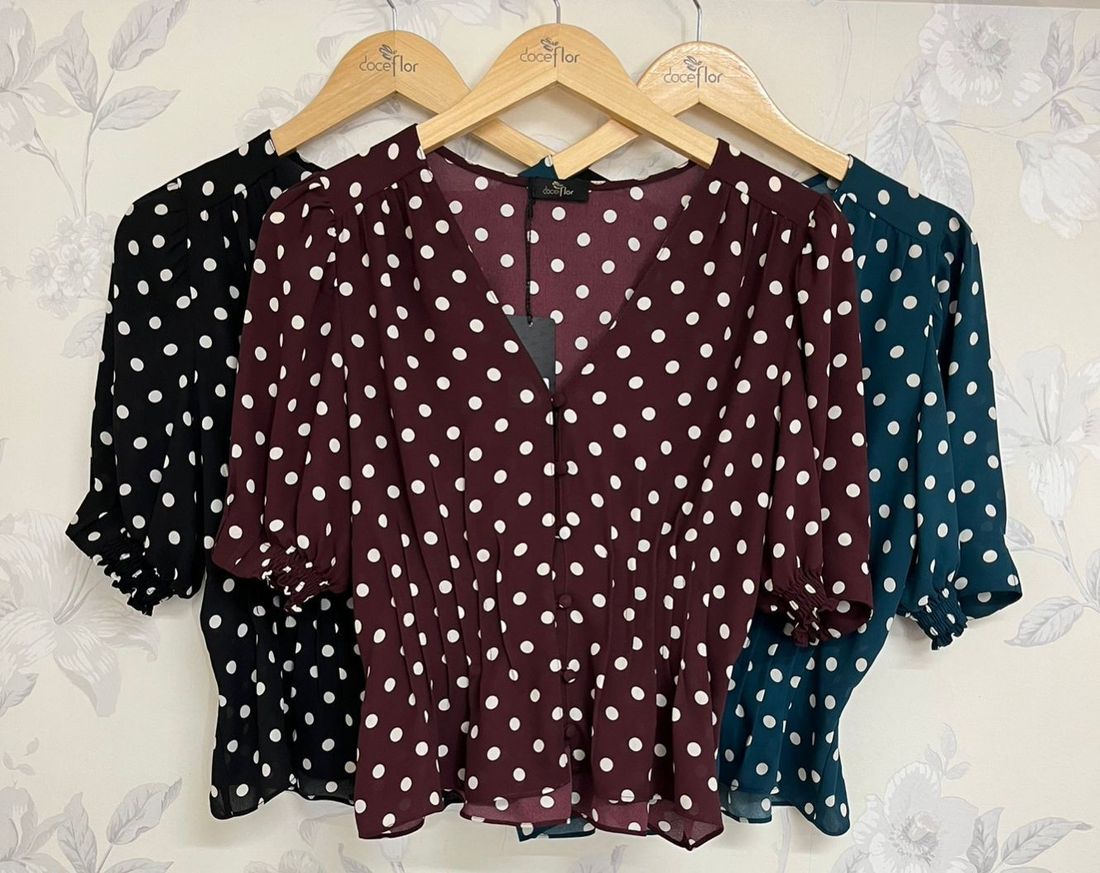 Blusa Poás Detalhe Nervura - Doce Flor