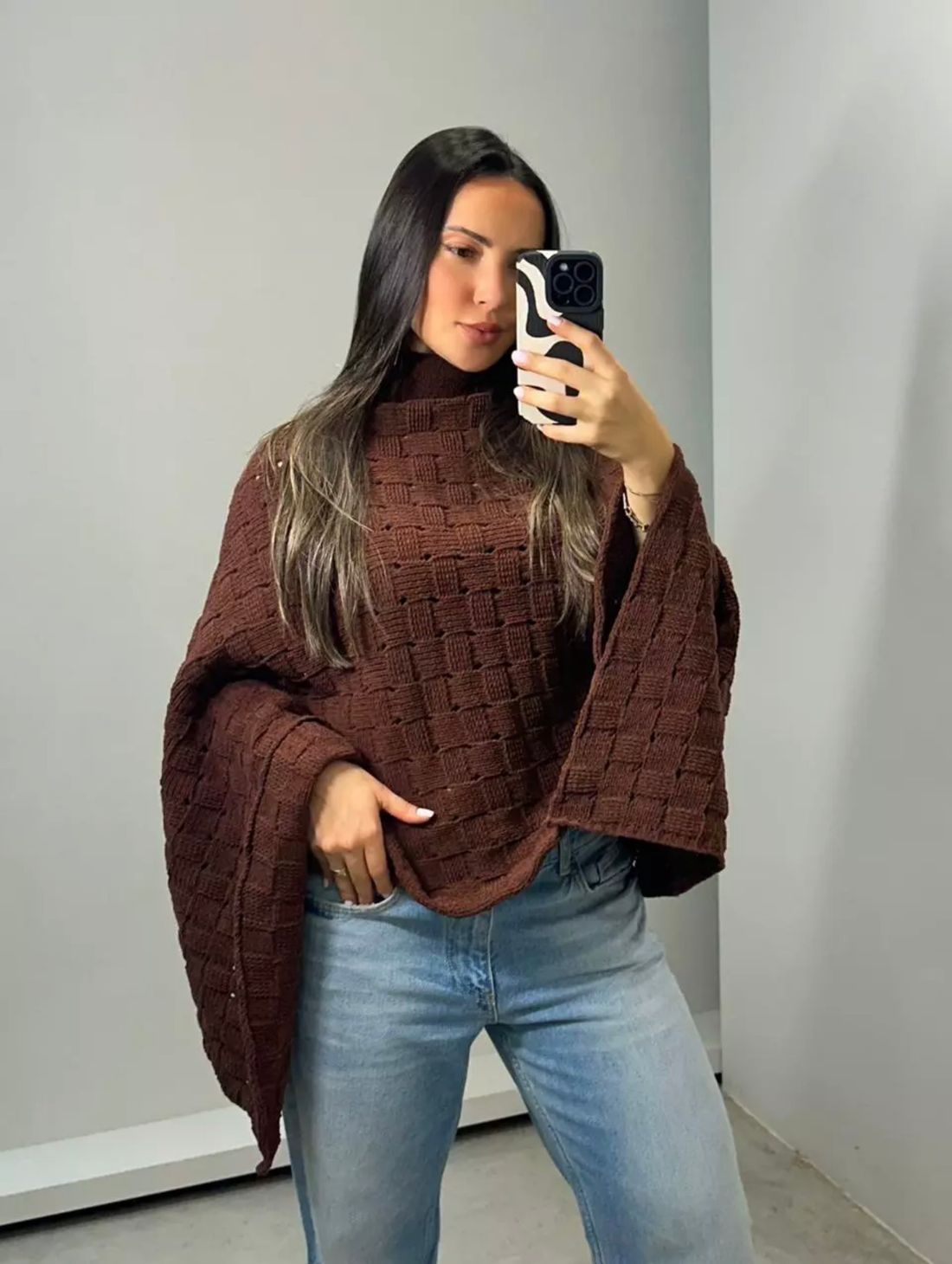Capa Poncho Tricot Capa Poncho Tricot