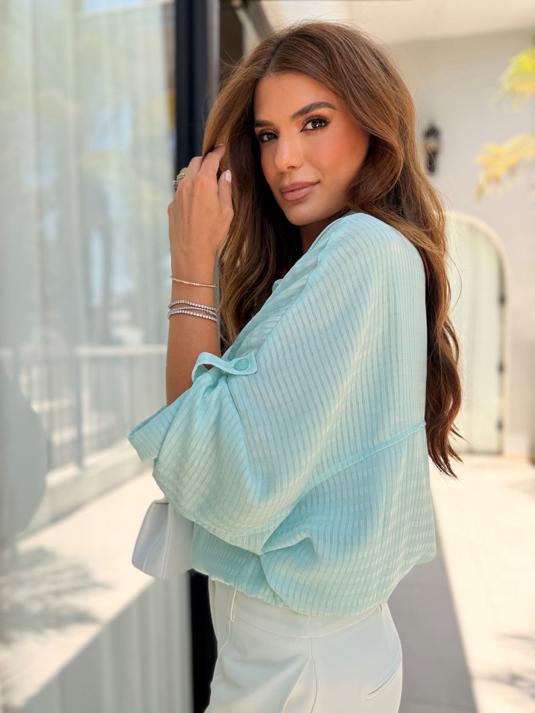 Jaqueta Bomber Com Martingale - Doce Flor Jaqueta Bomber Com Martingale - Doce Flor