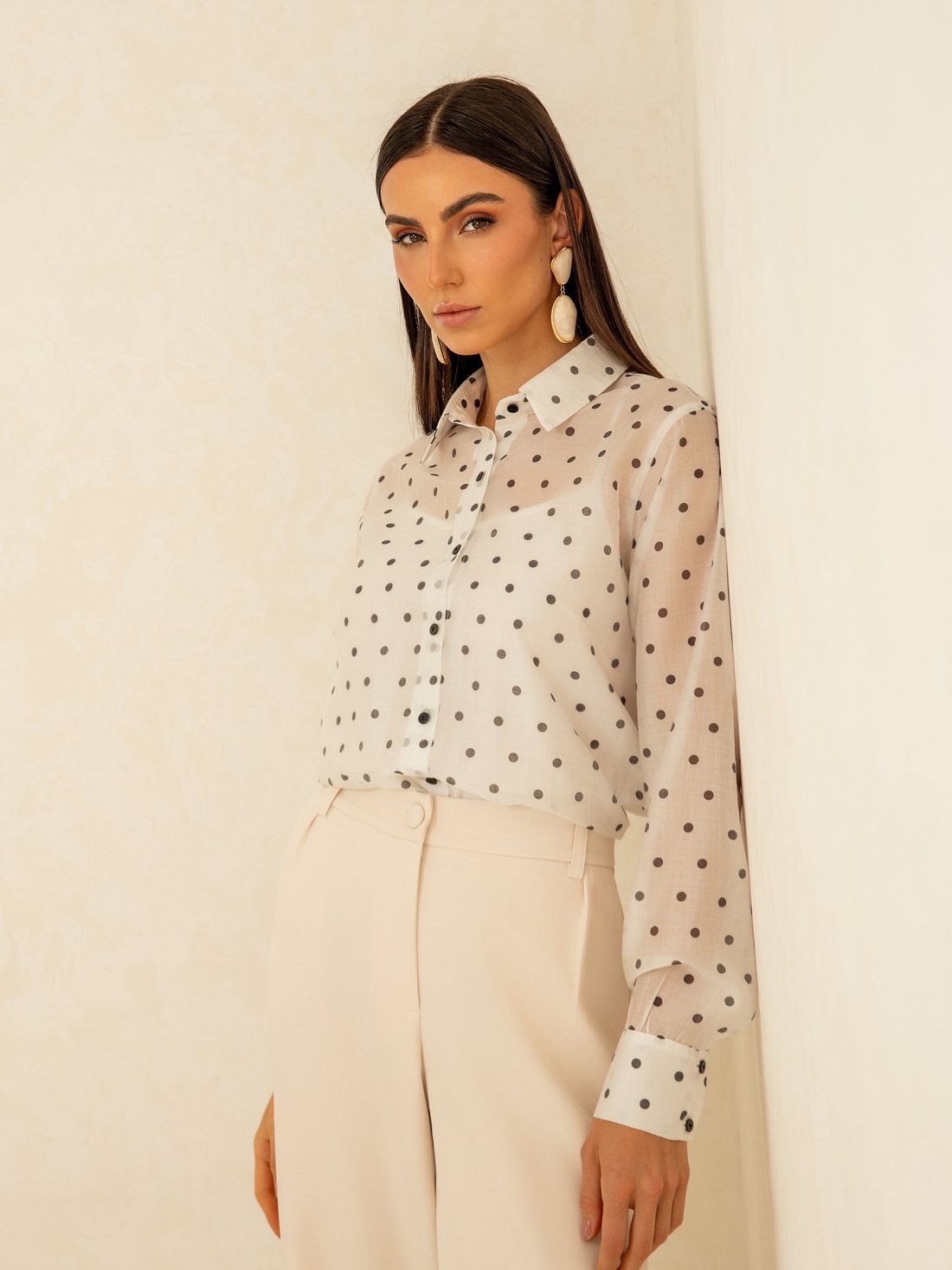Camisa Liocel Poá - Doce Flor Camisa Liocel Poá - Doce Flor
