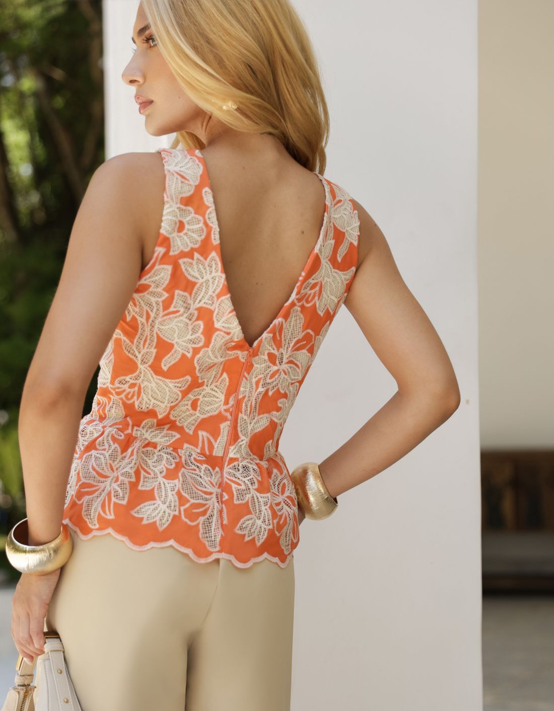 Blusa Algodão Bordado Peplum- Doce Flor Blusa Algodão Bordado Peplum- Doce Flor