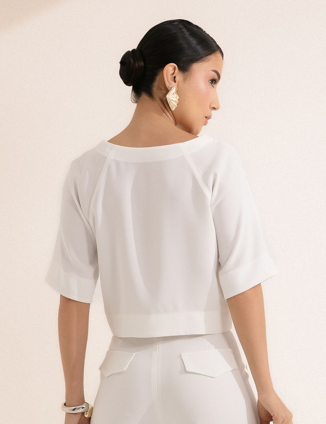 Blusa Recorte Alfaiataria - Unique Chic