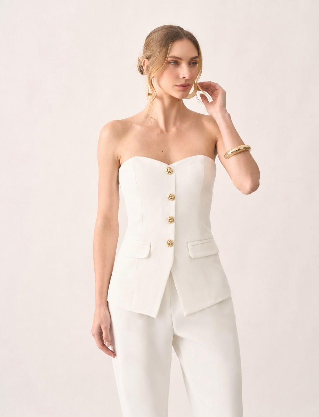 Blusa Tomara Que Caia Alfaiataria - Milalai Blusa Tomara Que Caia Alfaiataria - Milalai