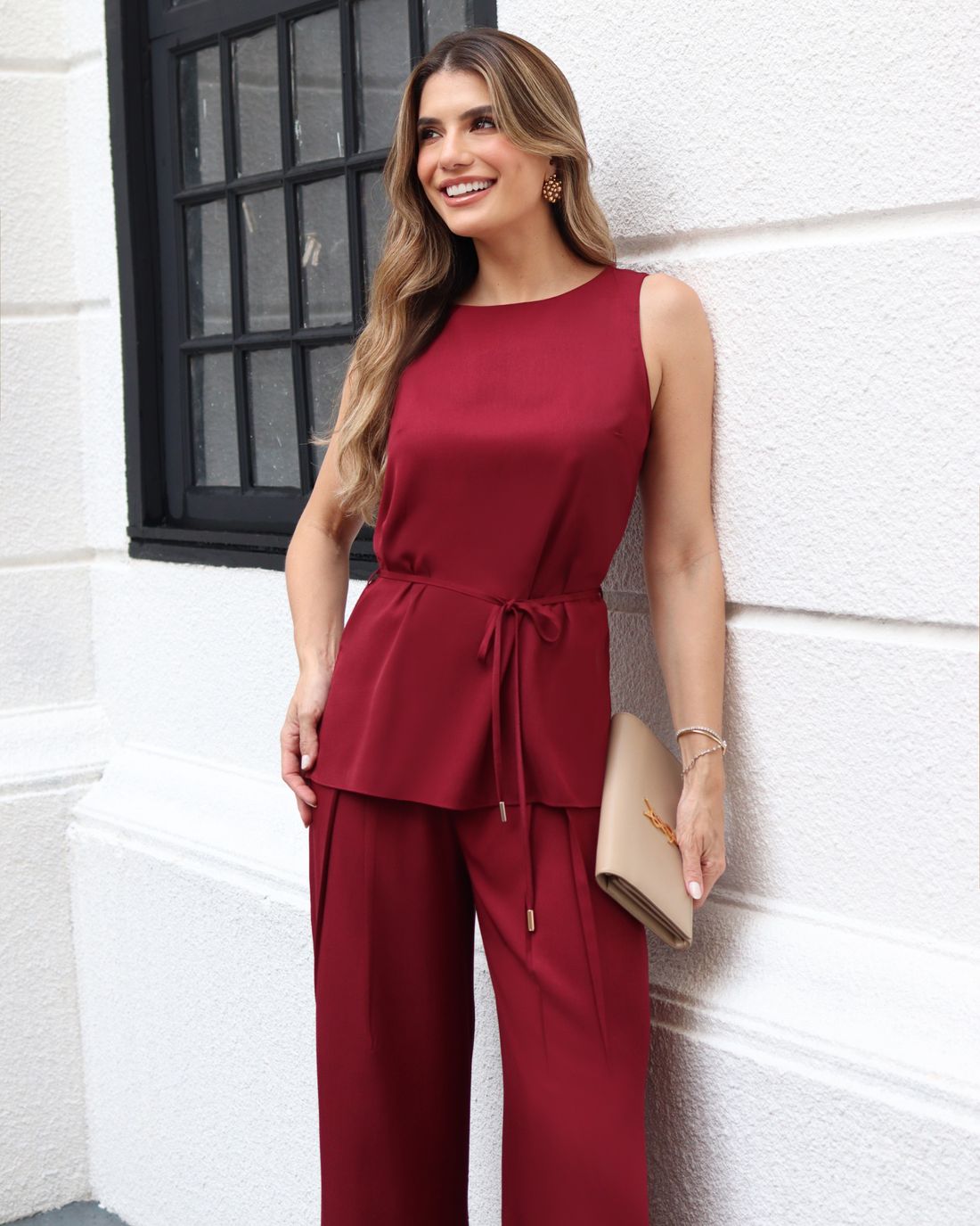 Blusa Cavada Com Cinto Amarração - Doce Flor