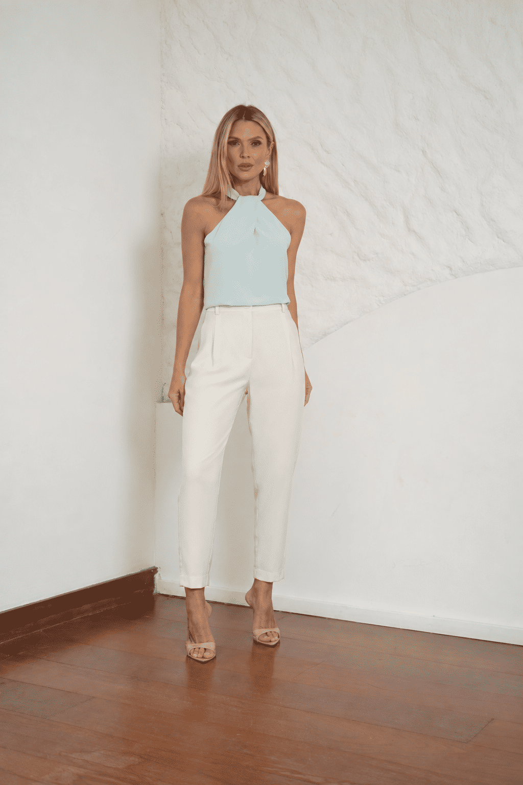 Regata Crepe Decote Cruzado - Donna Ritz Regata Crepe Decote Cruzado - Donna Ritz