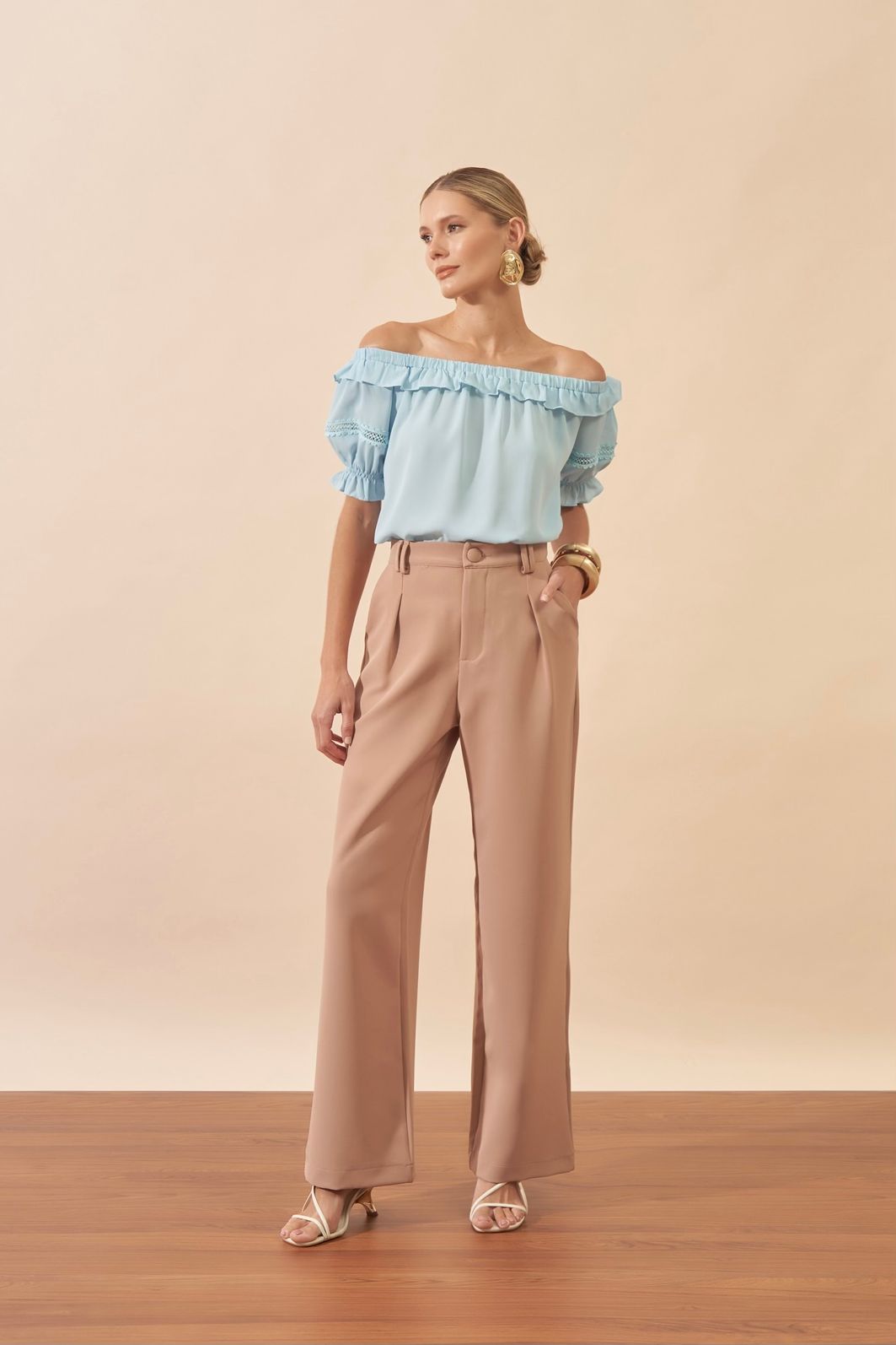 Blusa Ombro a Ombro Babados - Milalai Blusa Ombro a Ombro Babados - Milalai