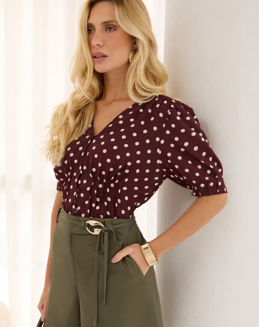 Blusa Poás Detalhe Nervura - Doce Flor