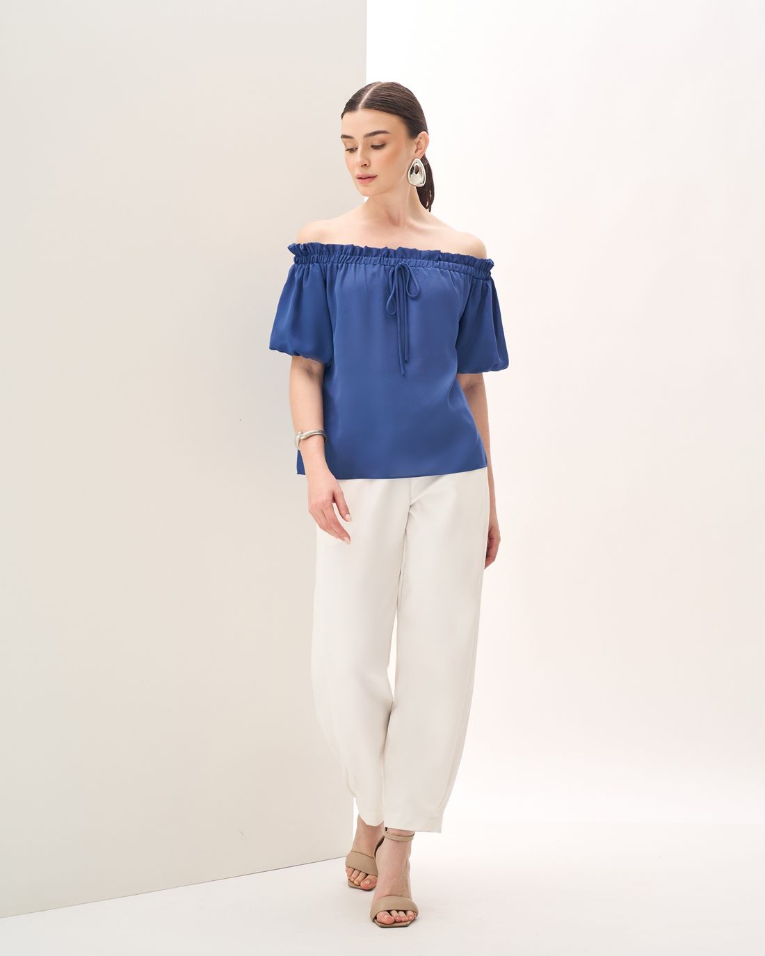 Blusa Crepe Ombro a Ombro - Milalai Blusa Crepe Ombro a Ombro - Milalai